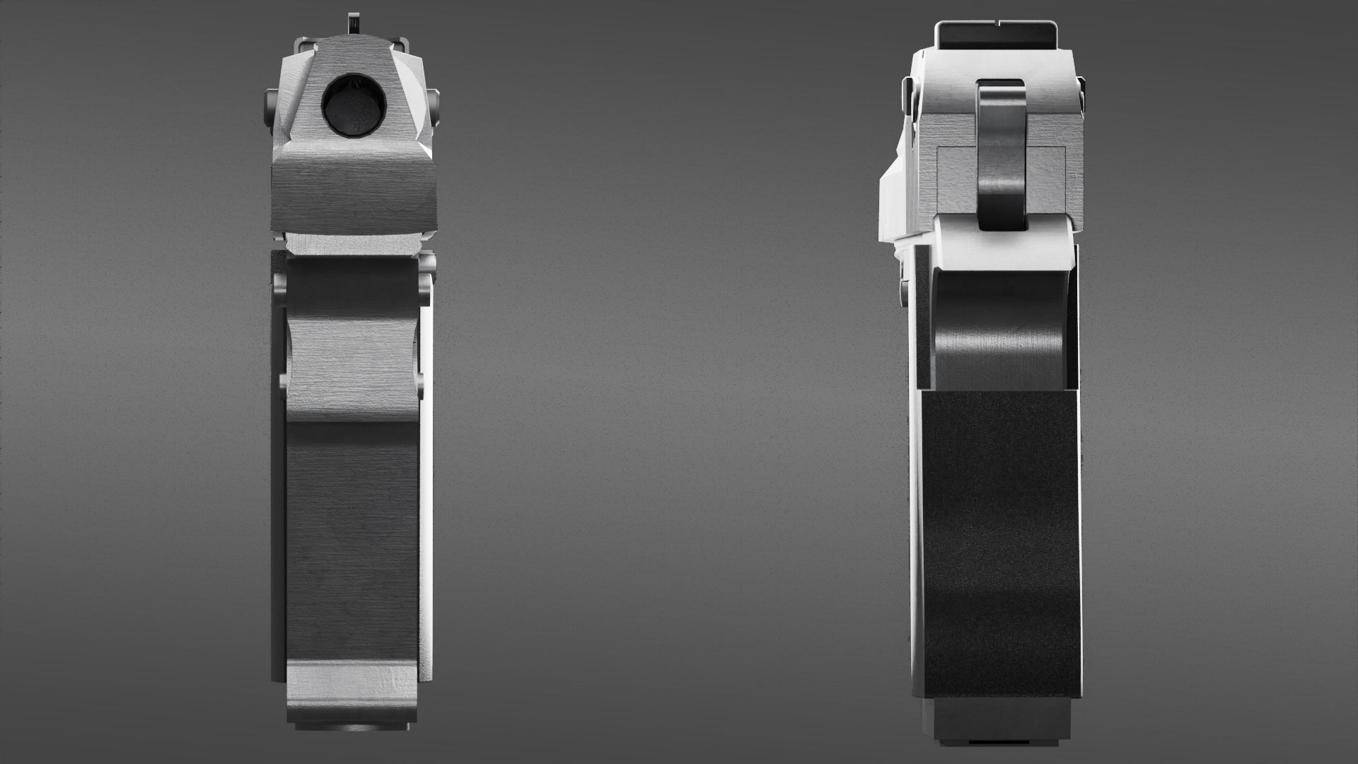 desert eagle  Low-poly 3D model_4