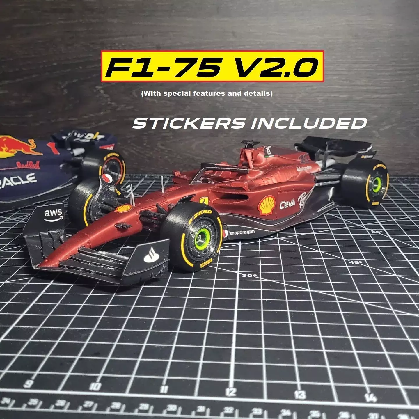 FERRARI F1-75 V2 2022 F1 CAR 3D print model_0