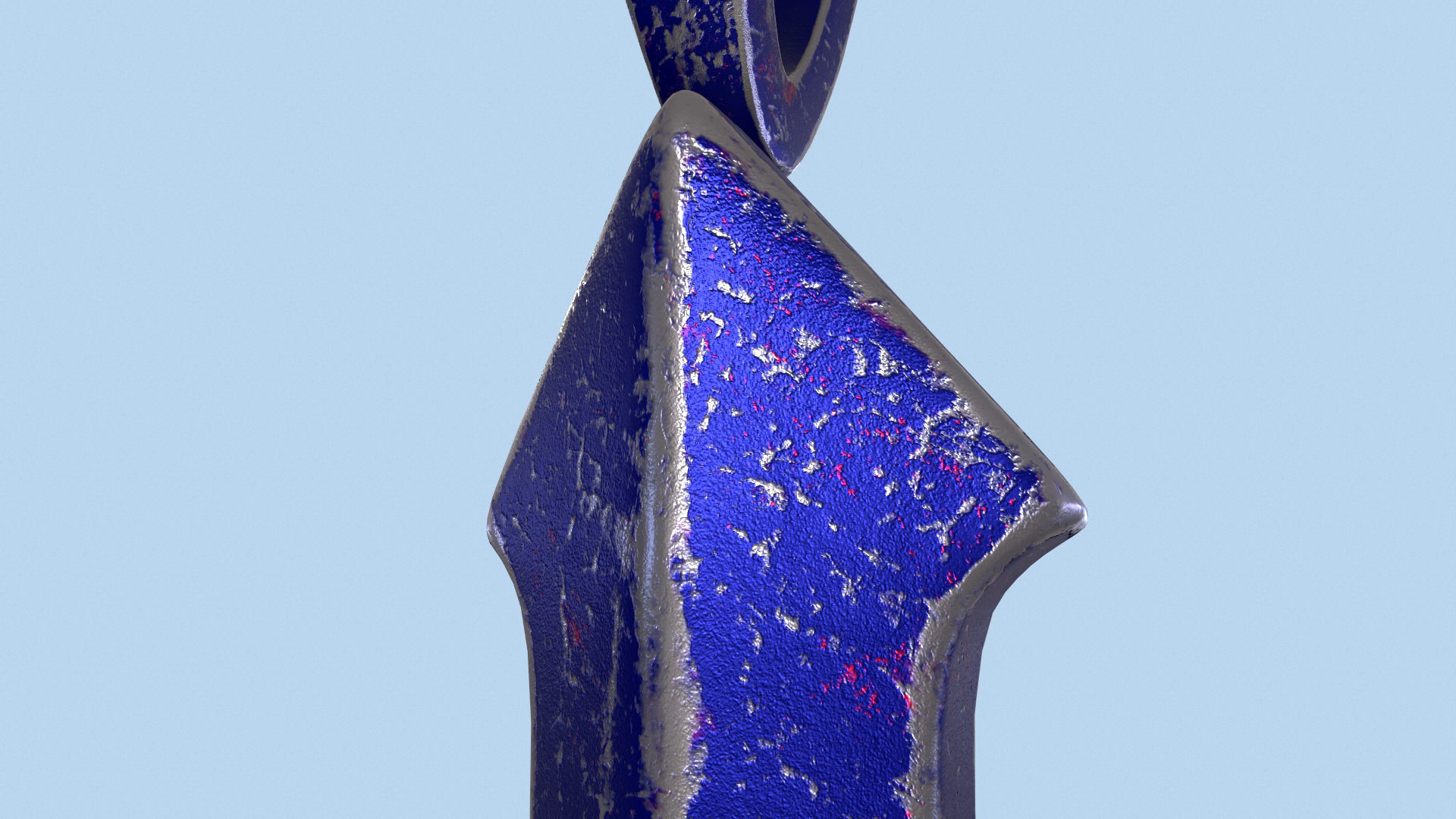 High-Poly Titanium Arrow-shaped cross 3D Model 3D model_25