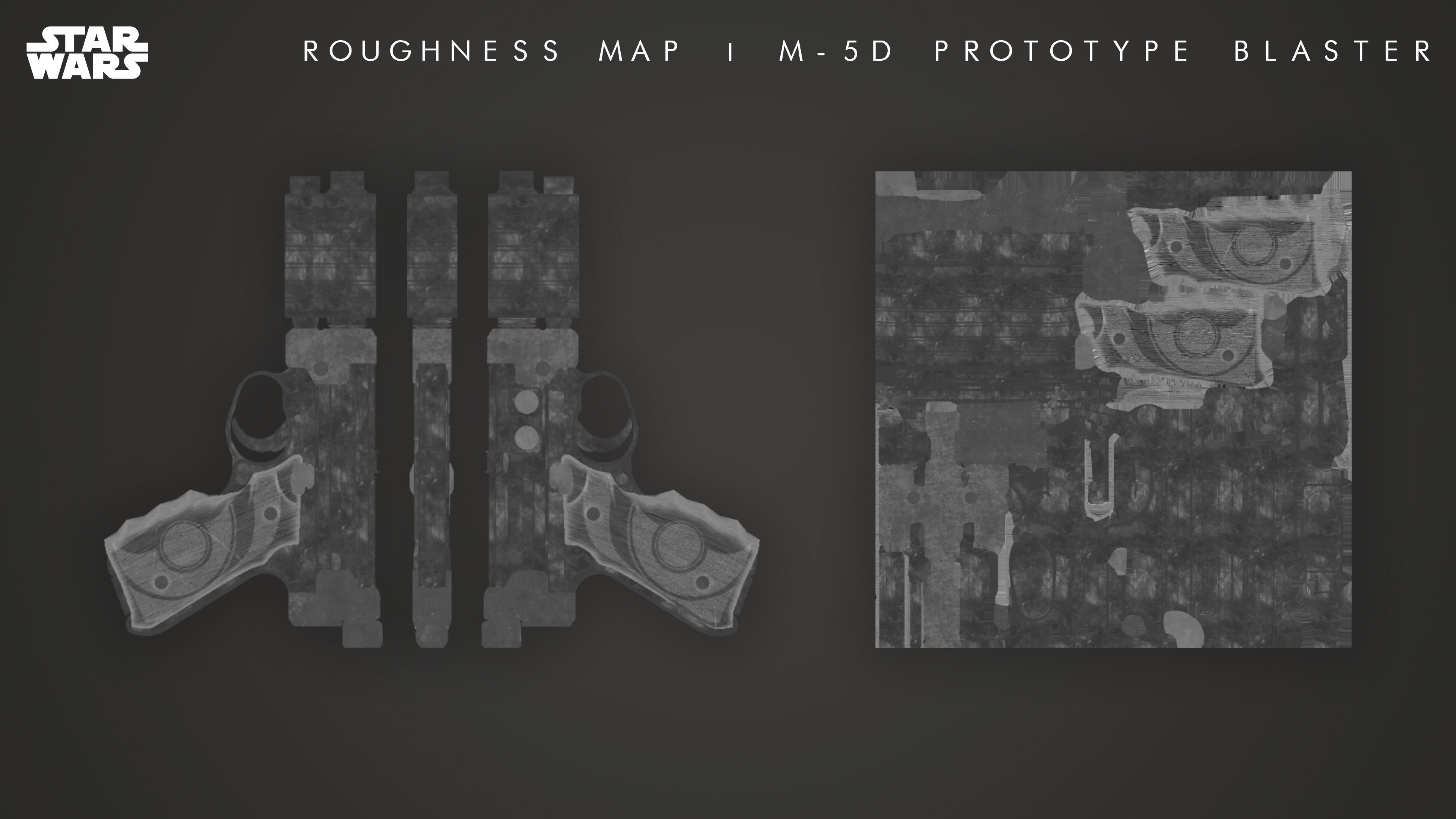 M-5D Prototype Blaster Low-poly 3D model_7