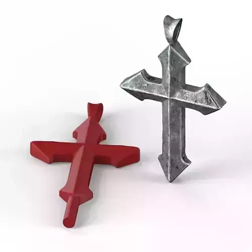 Arrow-shaped Cross STL Files 3D print model