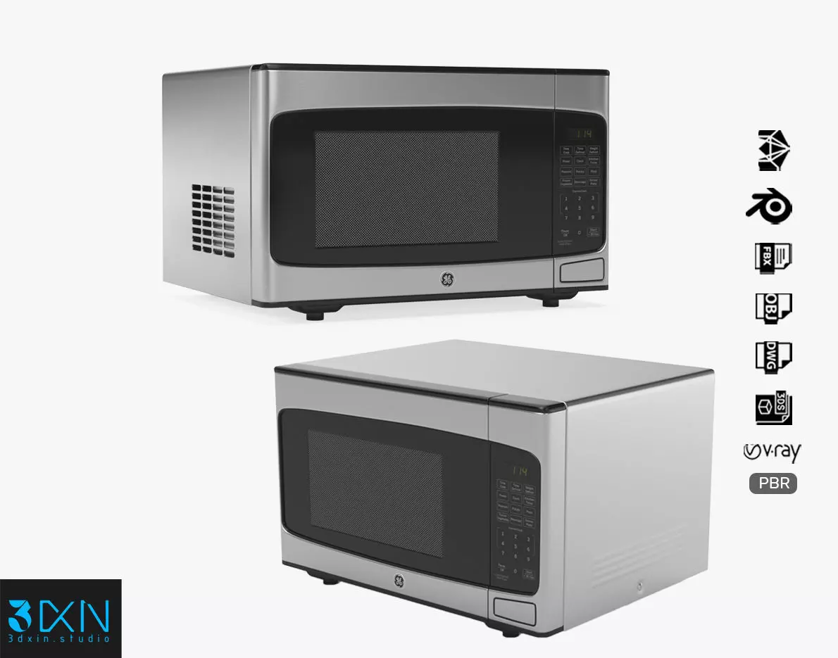 GE Countertop Microwave Oven JESP113SPSS 3D model