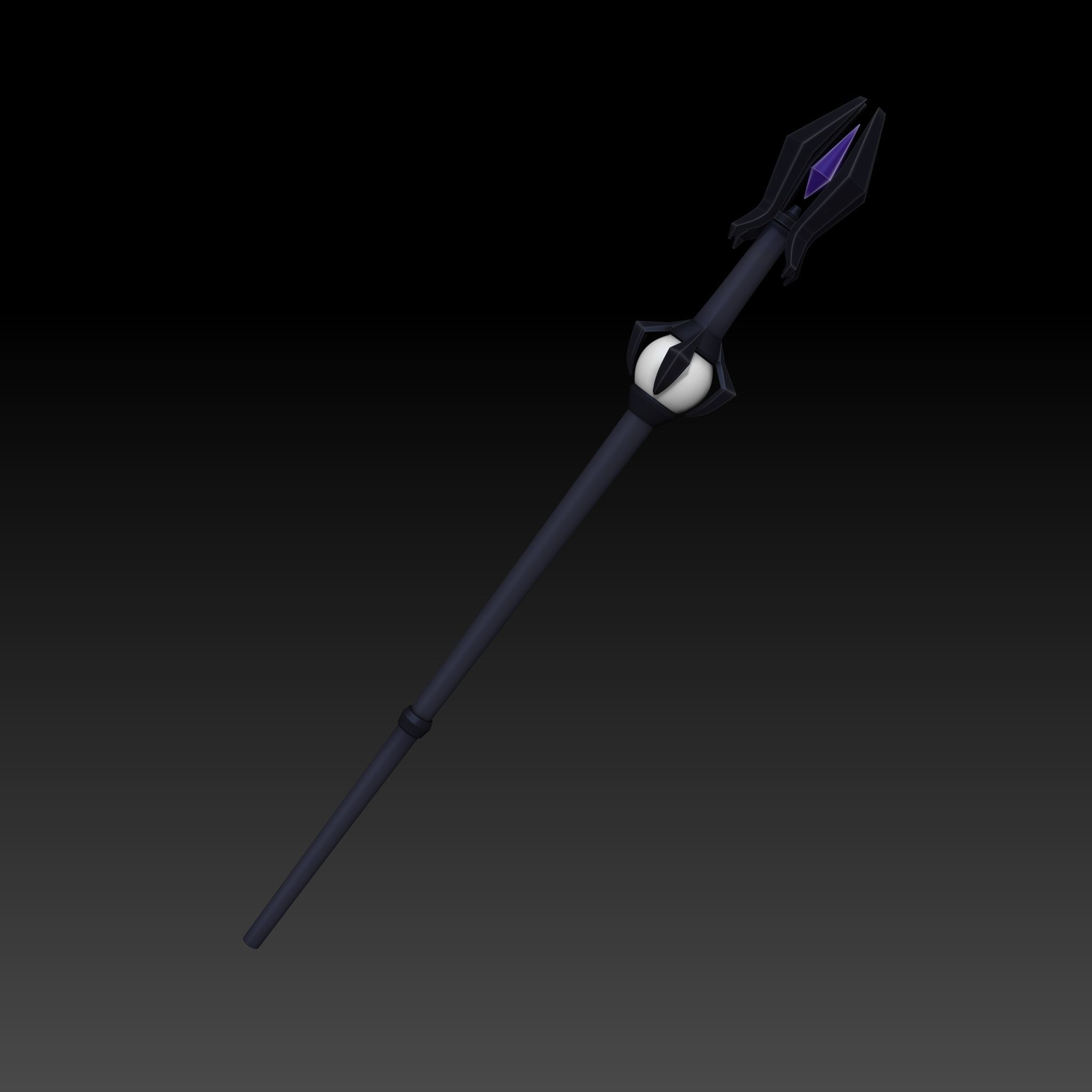 Cartoon Skeleton Necromancer - Mobile Game Ready Low-poly 3D model_15