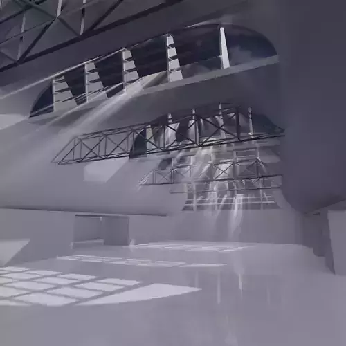 Futuristic Architectural Dome Interior