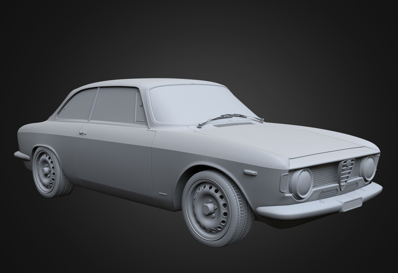9 models of  Alfa-Romeo cars 3D Model Collection_16