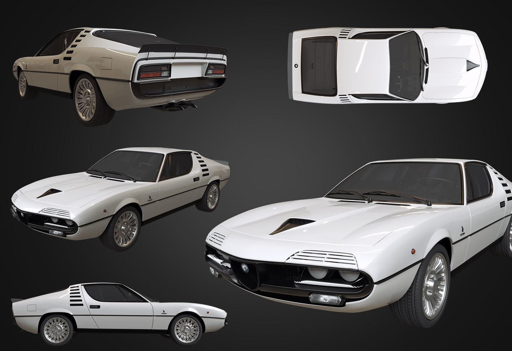 9 models of  Alfa-Romeo cars 3D Model Collection_12