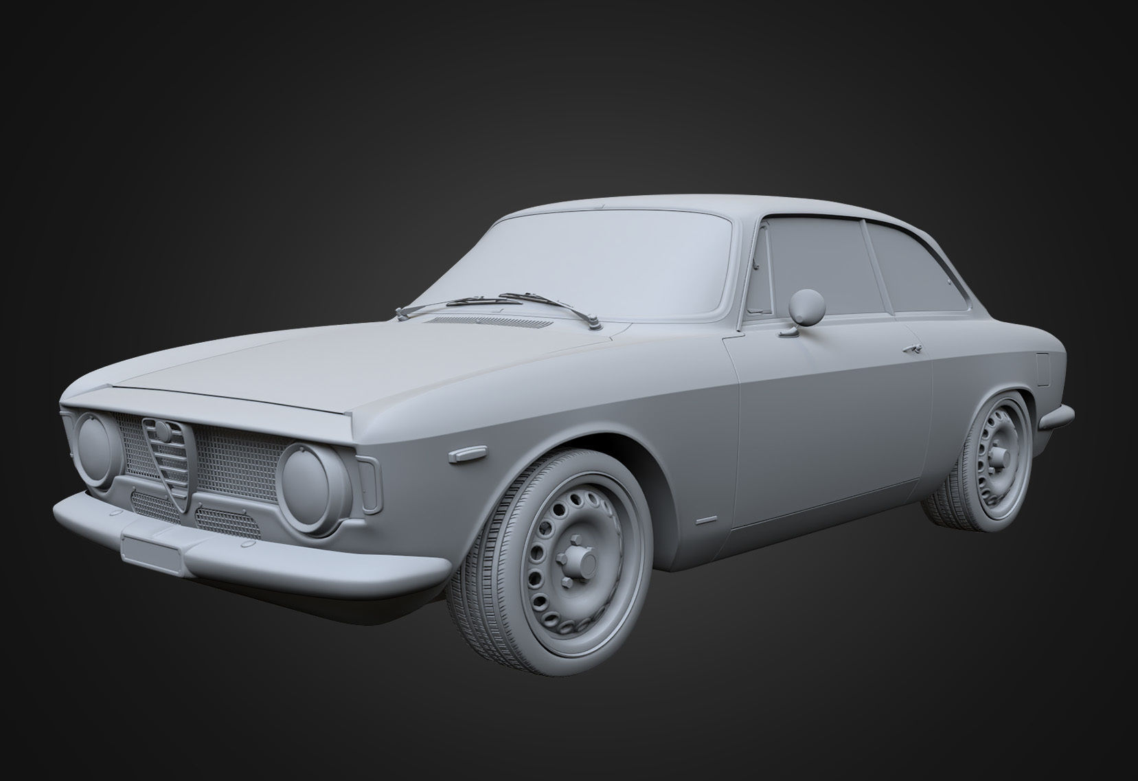 9 models of  Alfa-Romeo cars 3D Model Collection_17