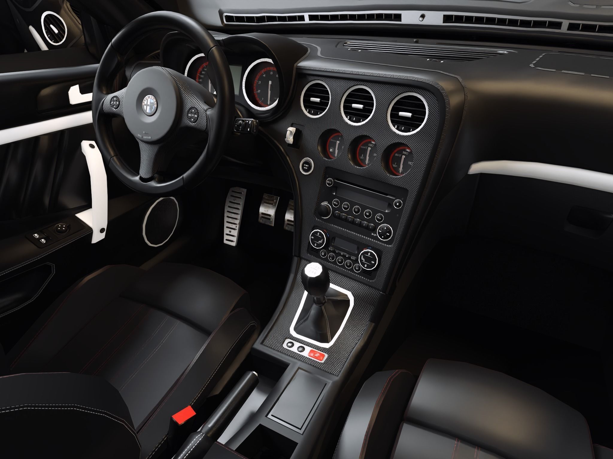 9 models of  Alfa-Romeo cars 3D Model Collection_82