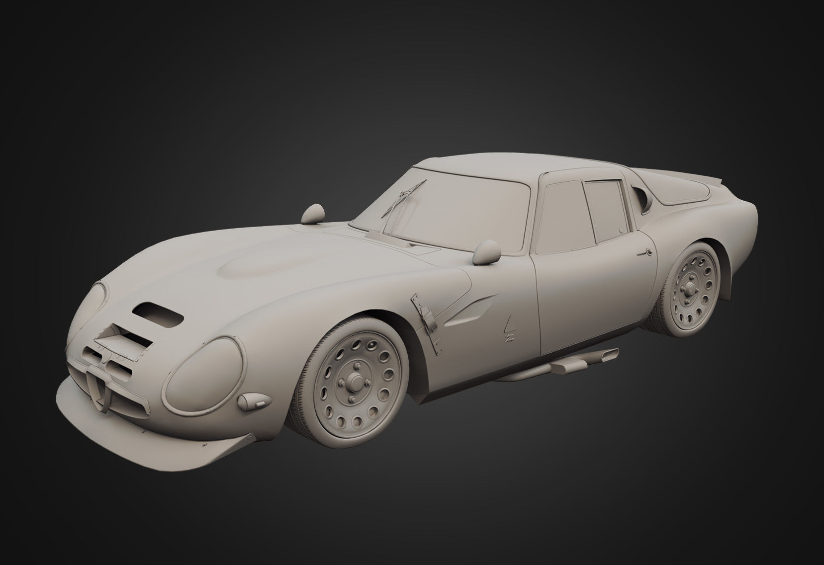 9 models of  Alfa-Romeo cars 3D Model Collection_27