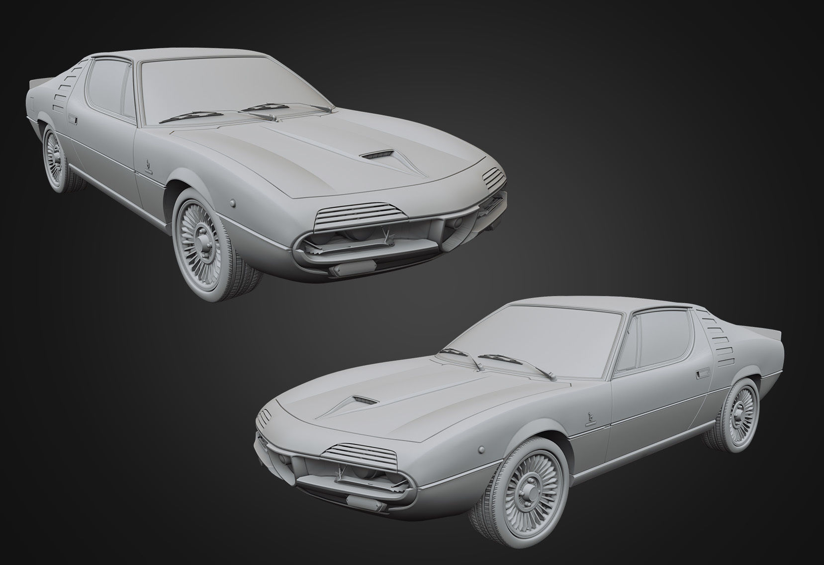 9 models of  Alfa-Romeo cars 3D Model Collection_49