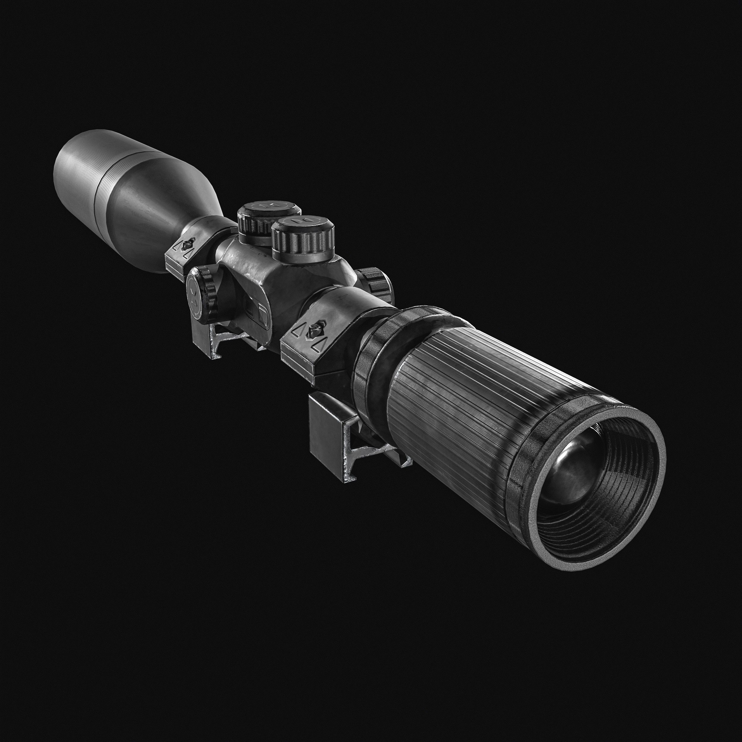 Anzio 20mm Sniper rifle Low-poly 3D model_8