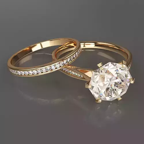 jewelry-diamond ring 3D print model