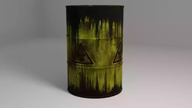 The rusty barrel  3D model