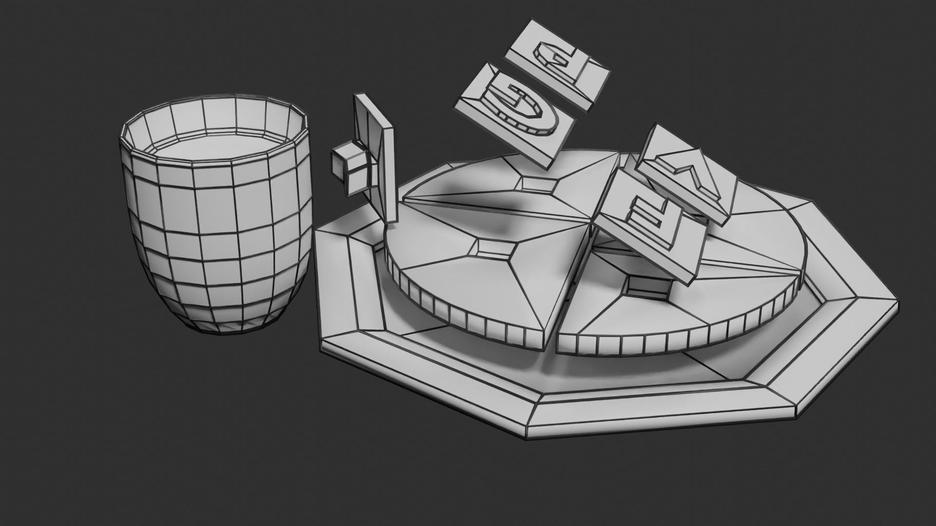 HEALTHY FOOD PLATE PROPORTION 3D print model_33