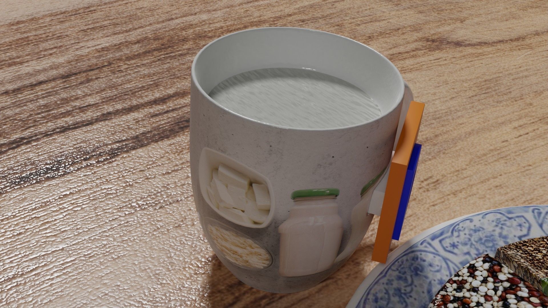 HEALTHY FOOD PLATE PROPORTION 3D print model_15