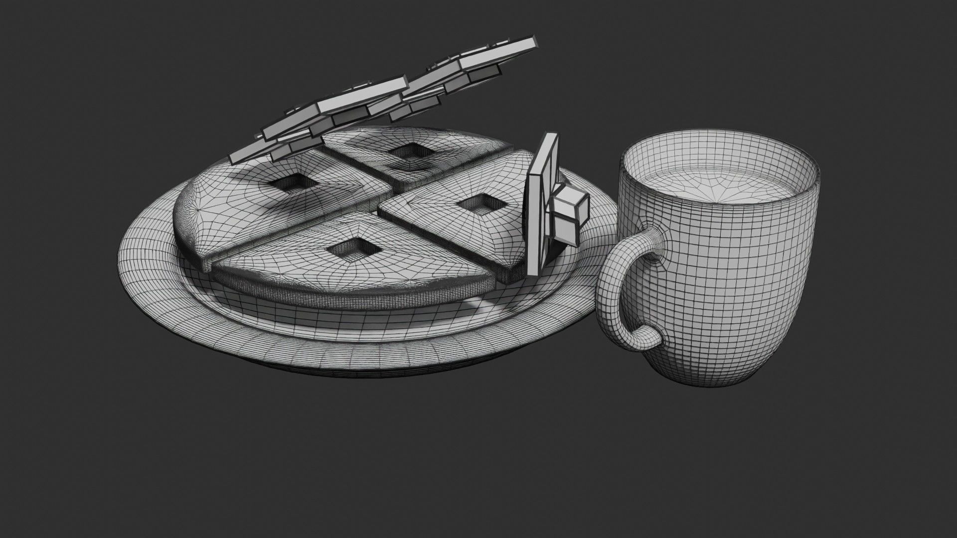 HEALTHY FOOD PLATE PROPORTION 3D print model_25