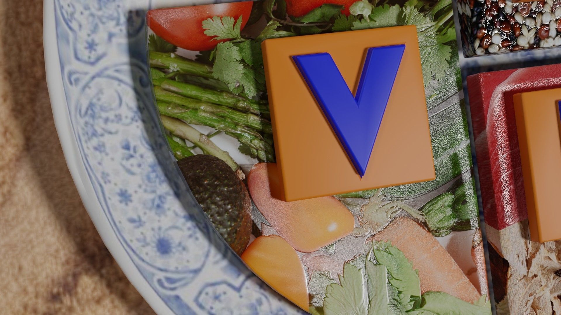 HEALTHY FOOD PLATE PROPORTION 3D print model_8