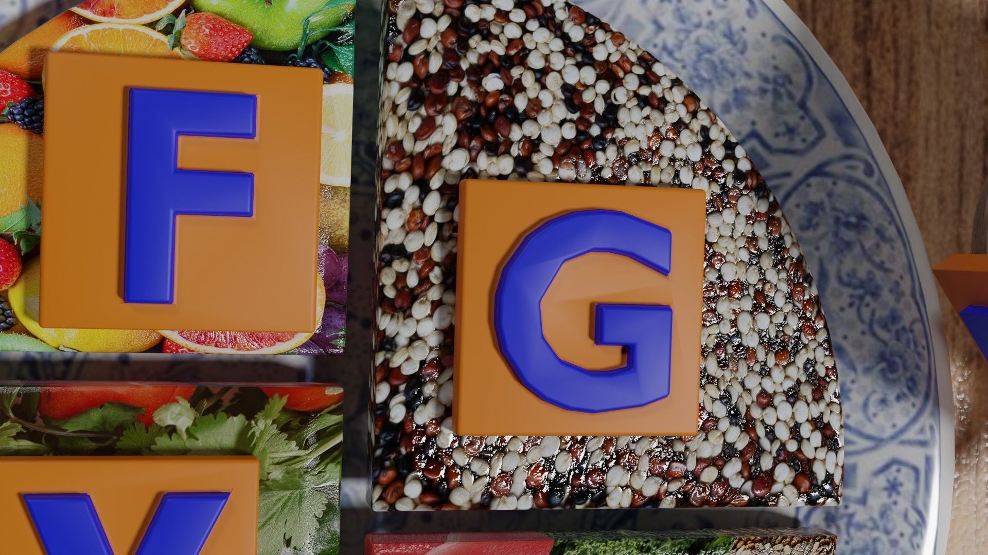 HEALTHY FOOD PLATE PROPORTION 3D print model_10