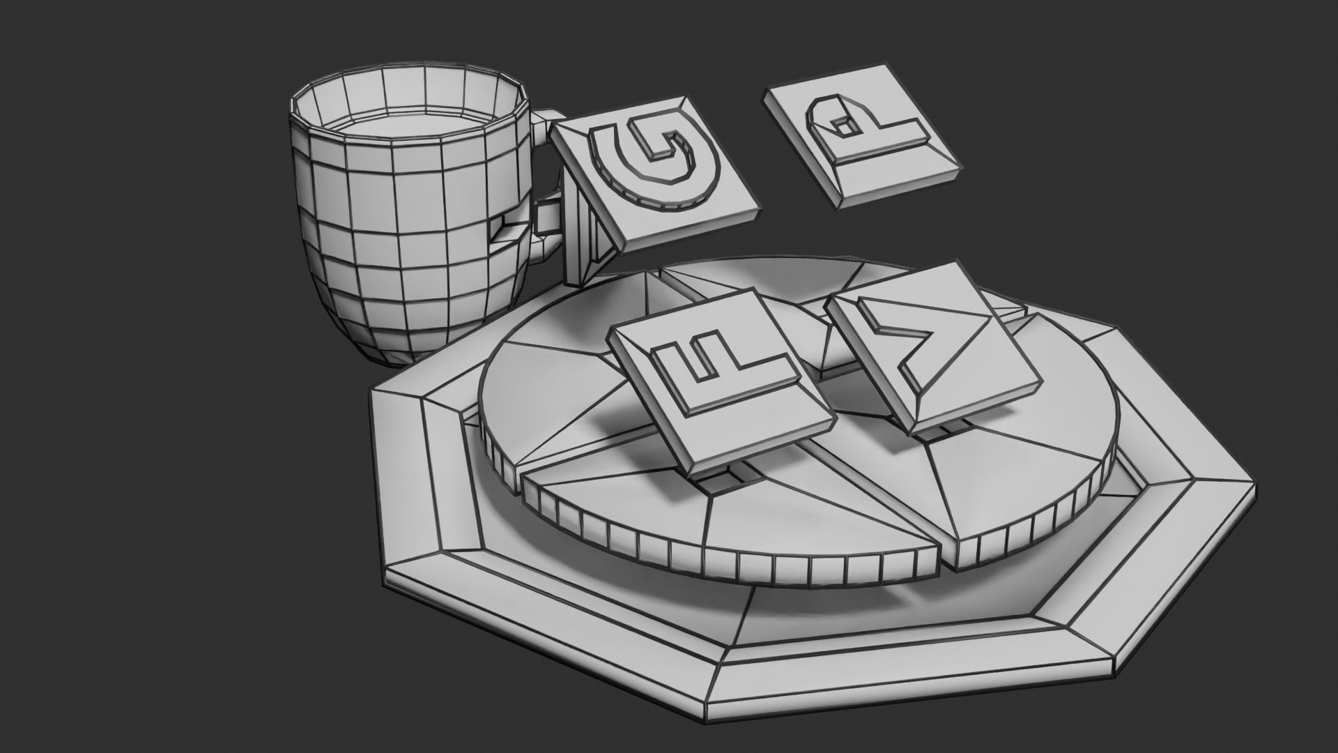 HEALTHY FOOD PLATE PROPORTION 3D print model_31