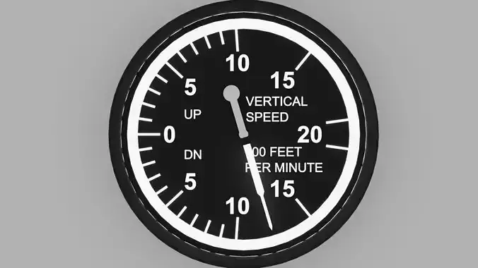 Vertical Speed Indicator 3D model