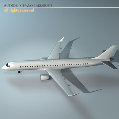 Embraer 195 3D model_4