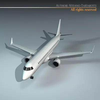 Embraer 195 3D model_0