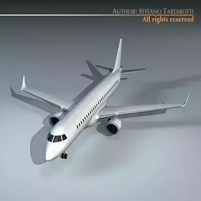 Embraer 195 3D model