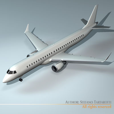 Embraer 195 3D model_5