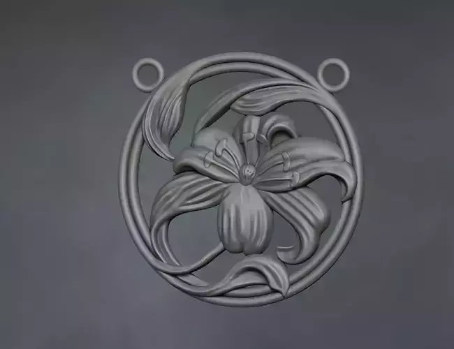 Flower Locket Pendant Jewelry