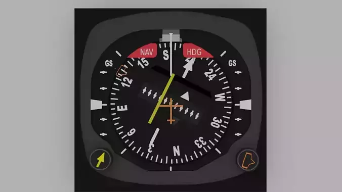 Horizontal Situation Indicator 3D model