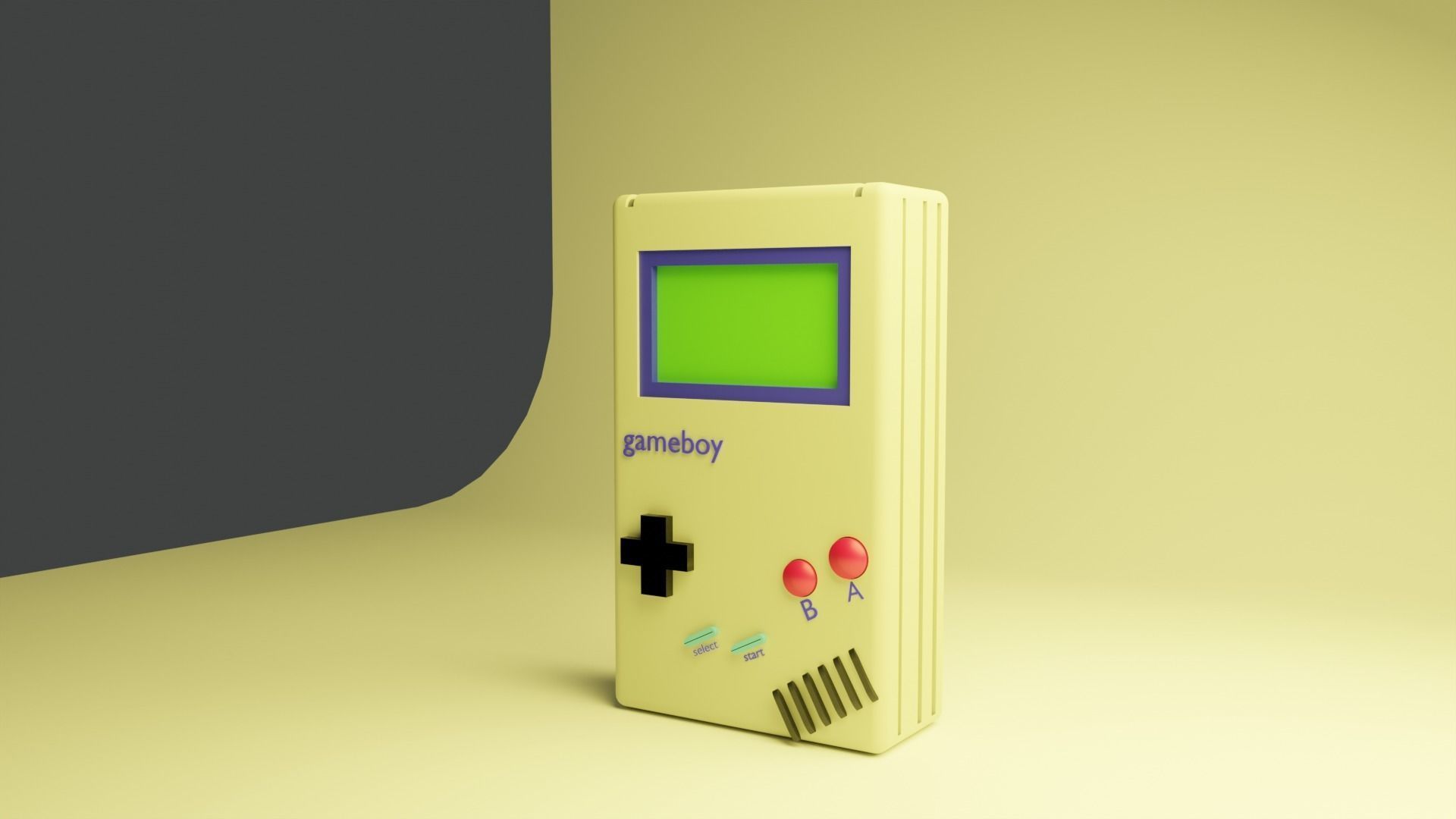 gameboy 3D model_1