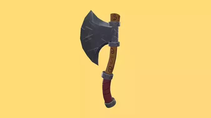 Stylized Axe - Low Poly Game Asset
