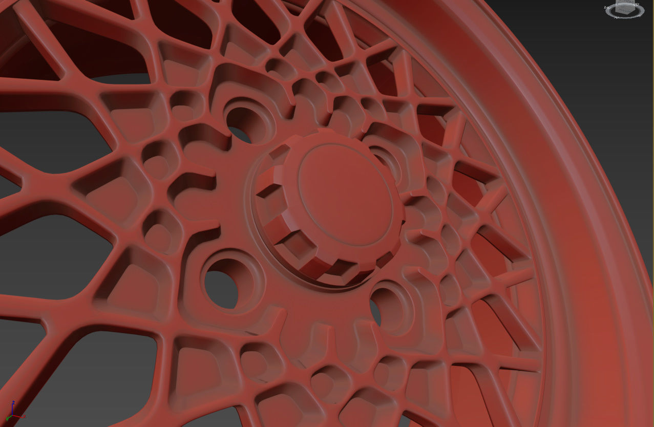 BBS Mahle Custom Wheel 3D model_32
