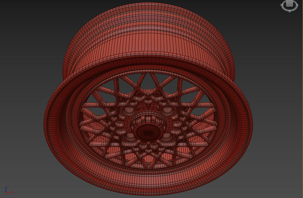 BBS Mahle Custom Wheel 3D model_19