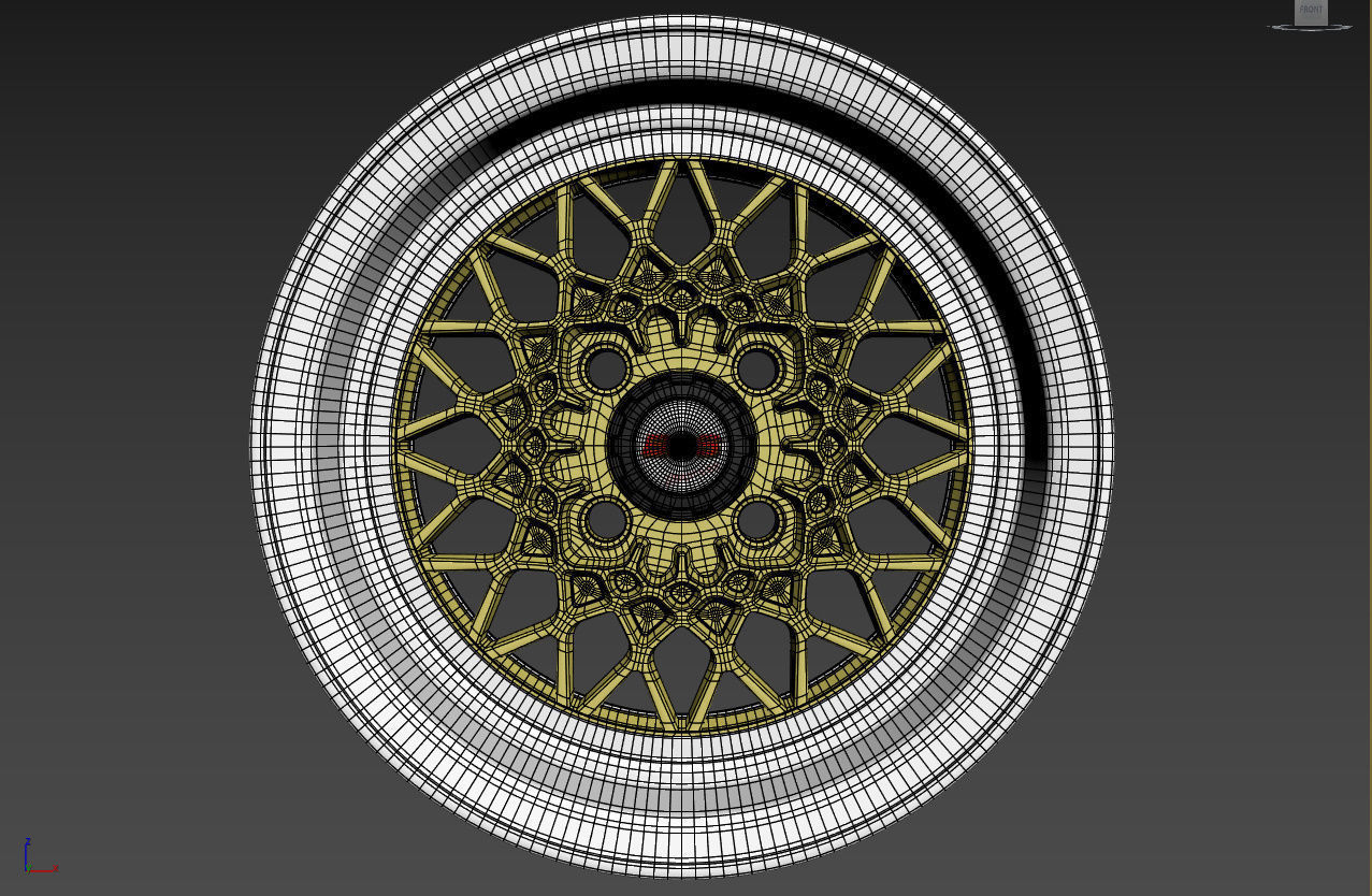 BBS Mahle Custom Wheel 3D model_34