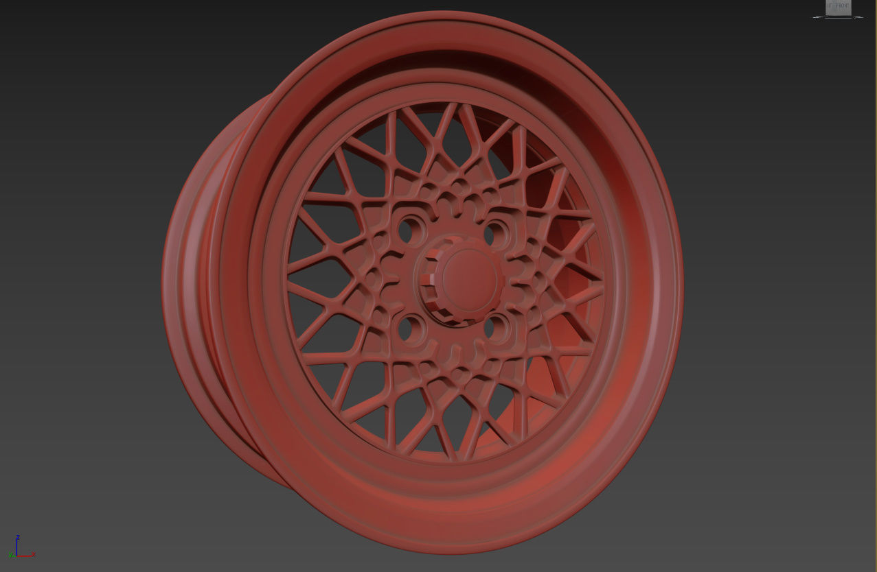 BBS Mahle Custom Wheel 3D model_12