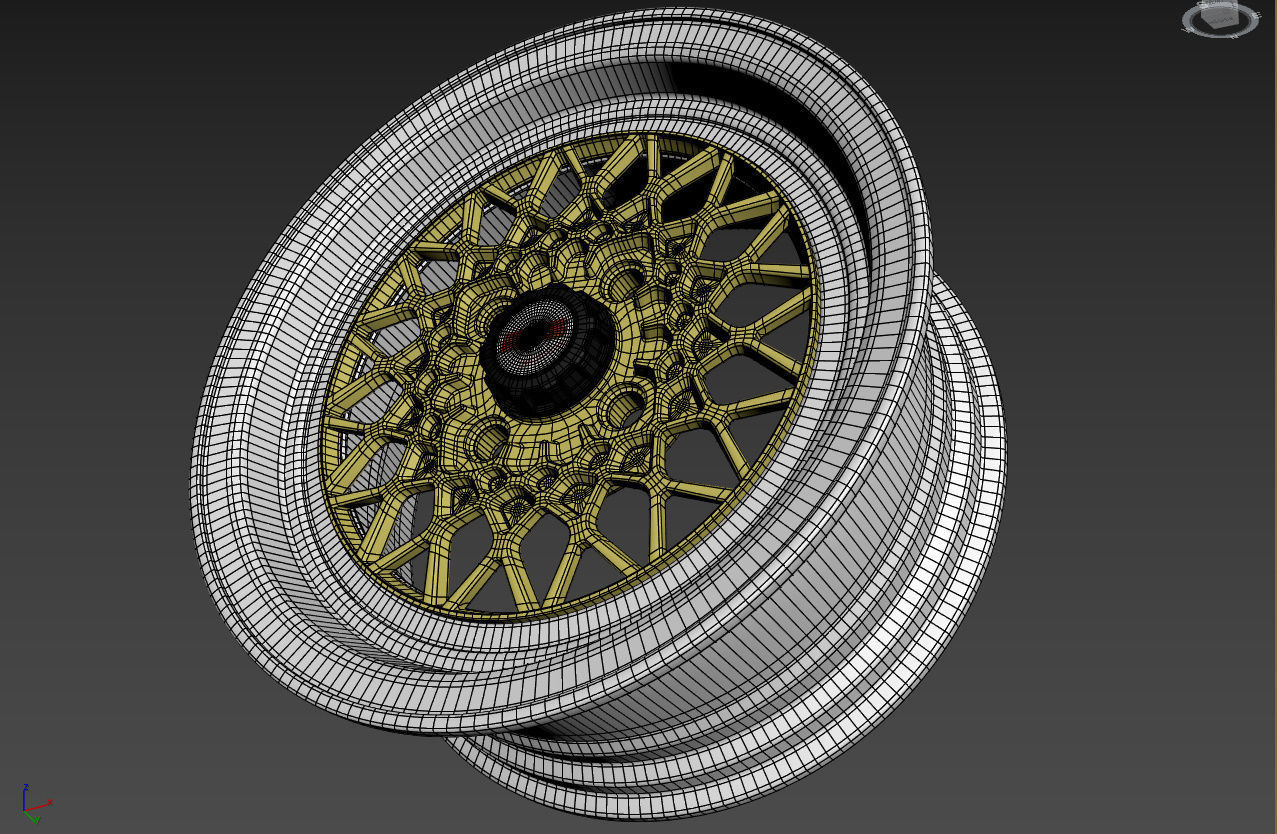 BBS Mahle Custom Wheel 3D model_22