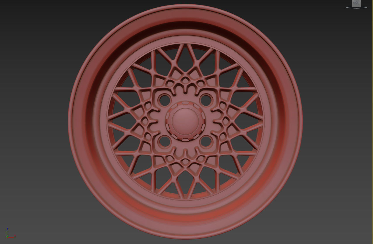 BBS Mahle Custom Wheel 3D model_36