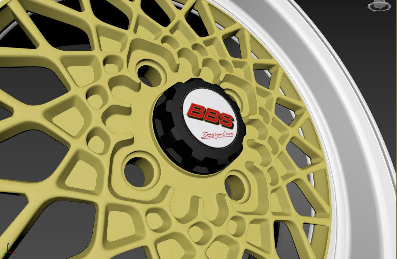 BBS Mahle Custom Wheel 3D model_29