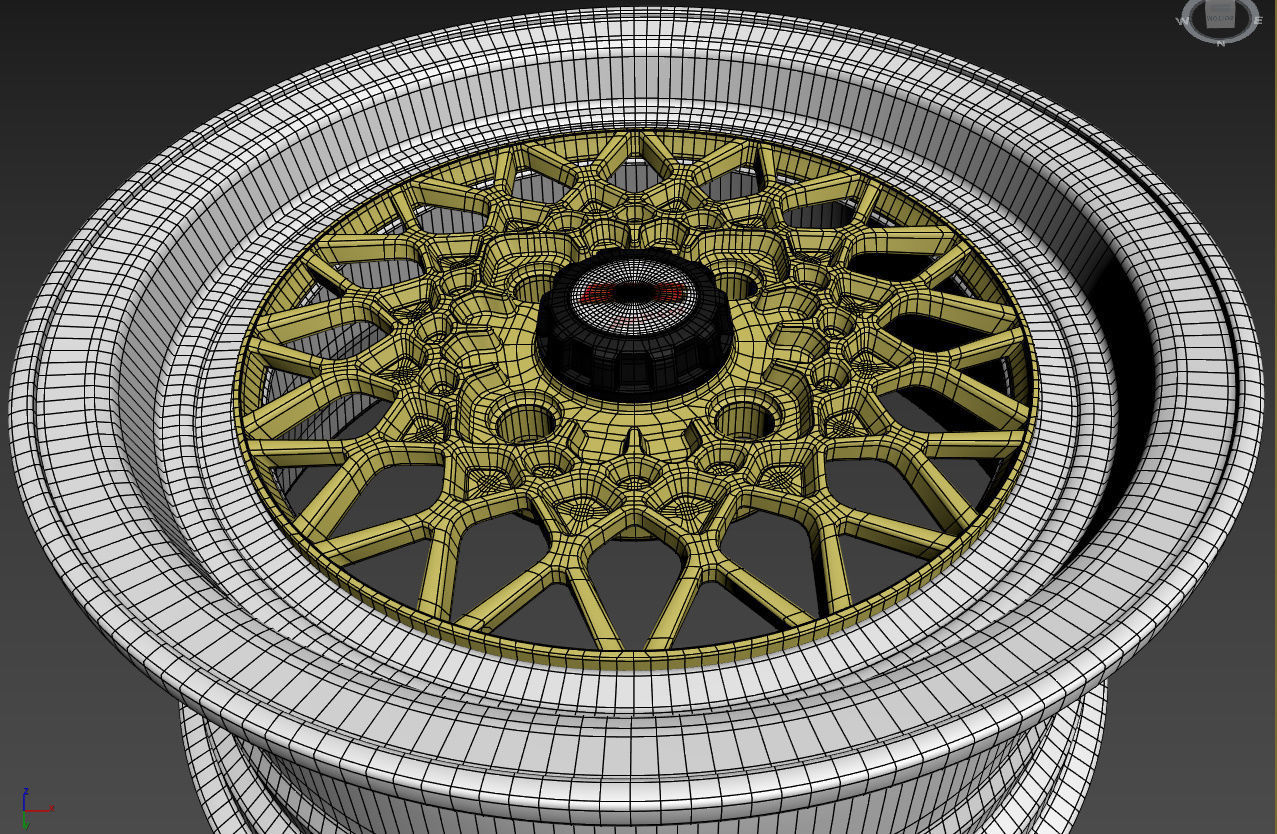 BBS Mahle Custom Wheel 3D model_26