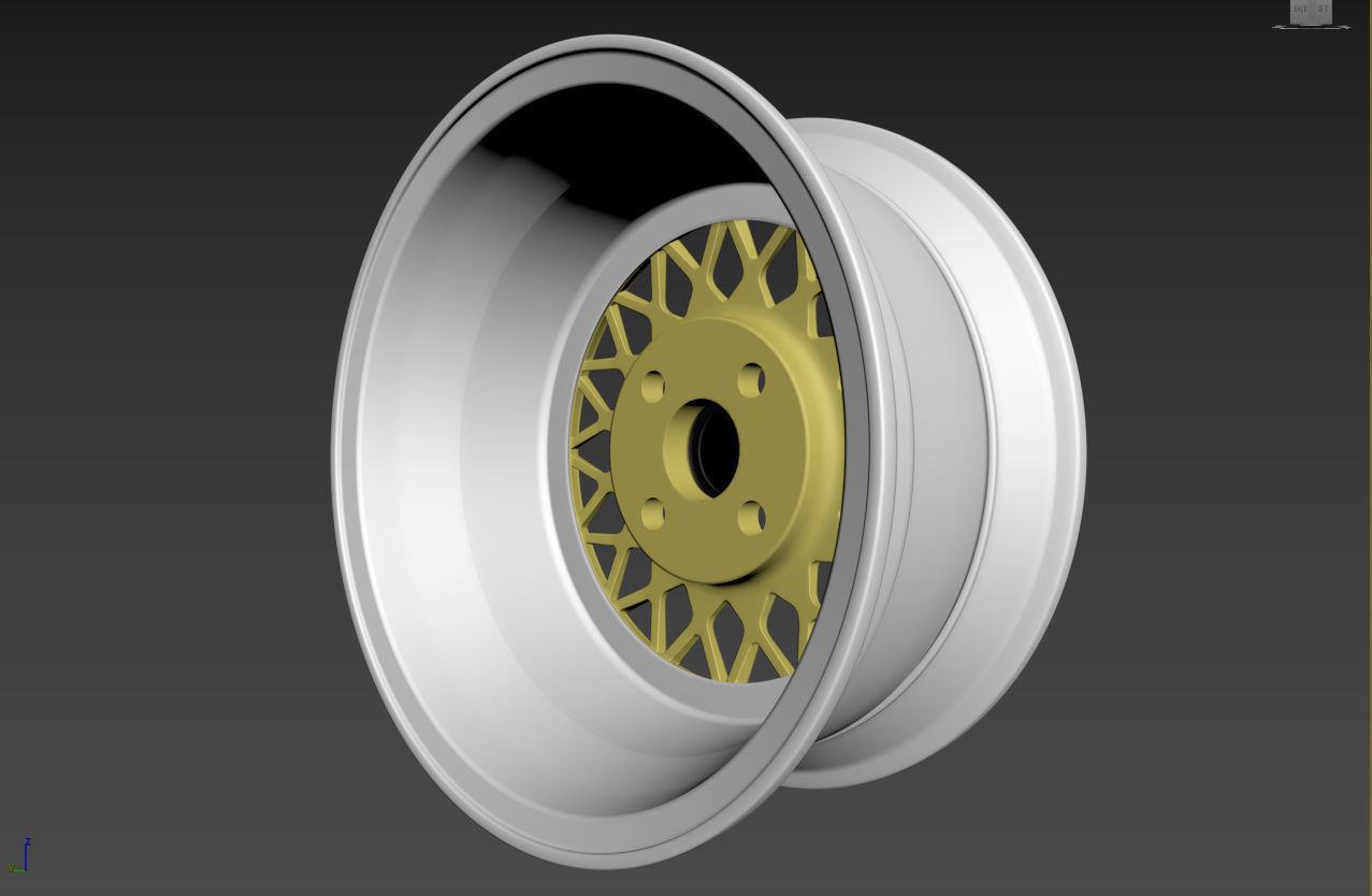 BBS Mahle Custom Wheel 3D model_13