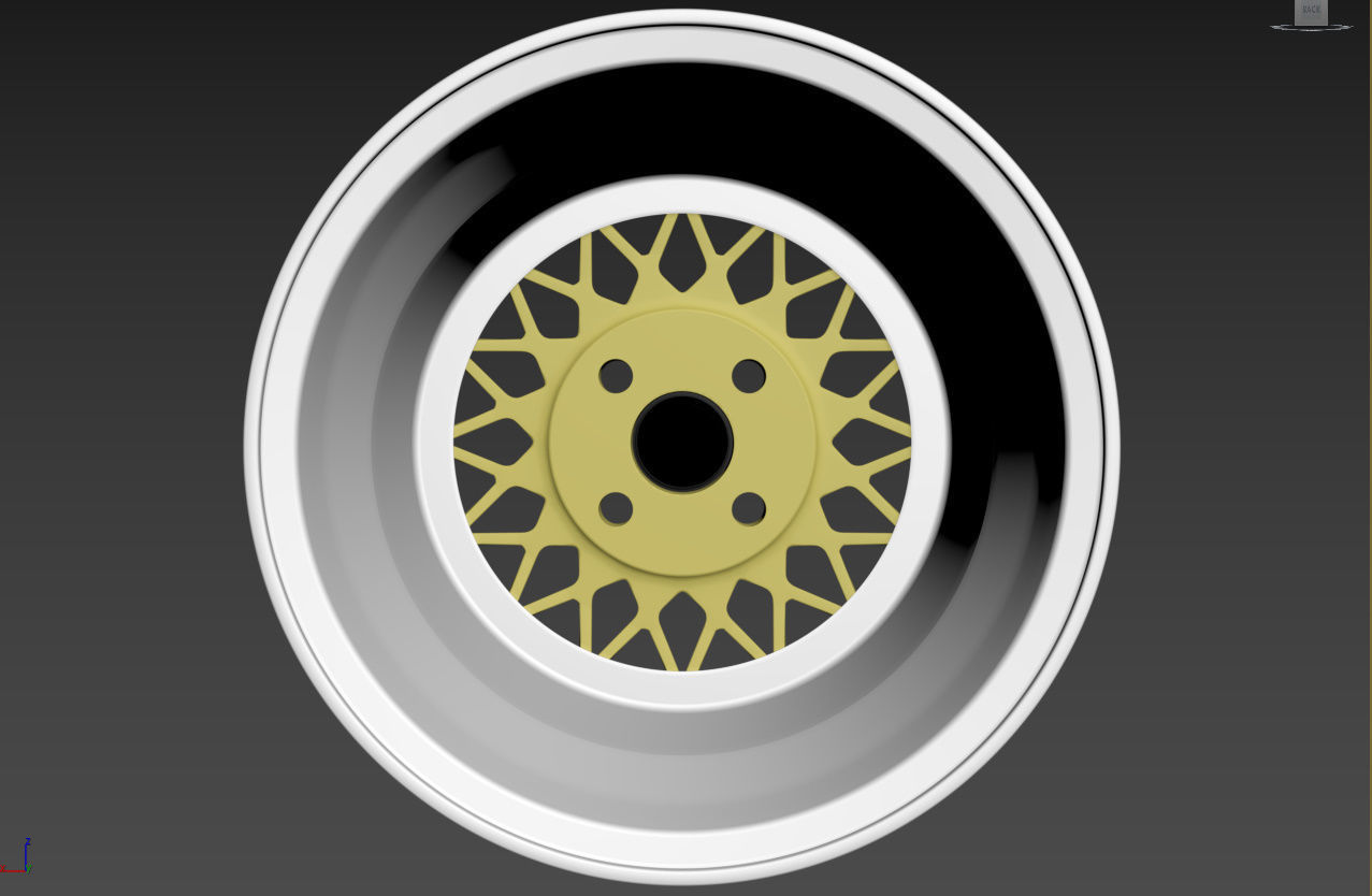 BBS Mahle Custom Wheel 3D model_37