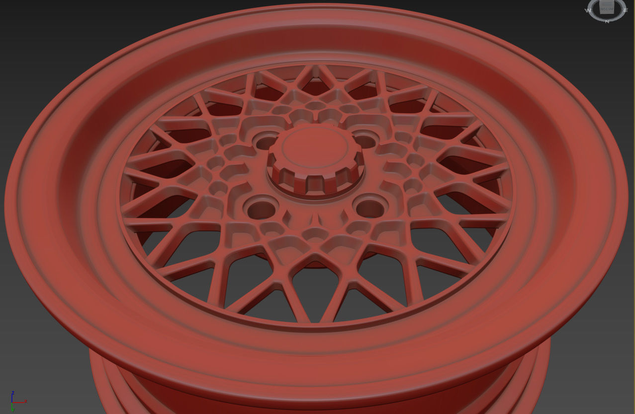 BBS Mahle Custom Wheel 3D model_28