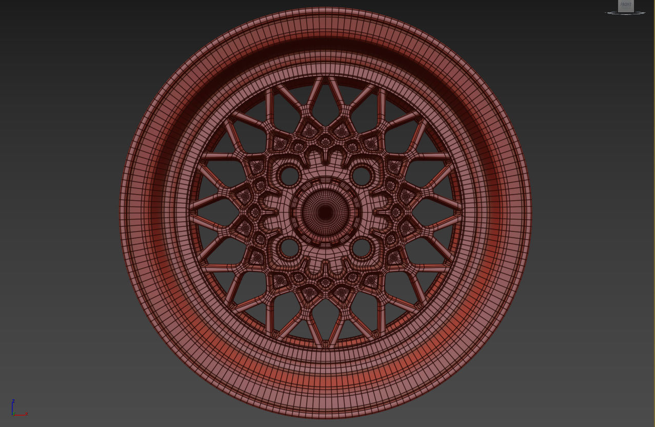 BBS Mahle Custom Wheel 3D model_35