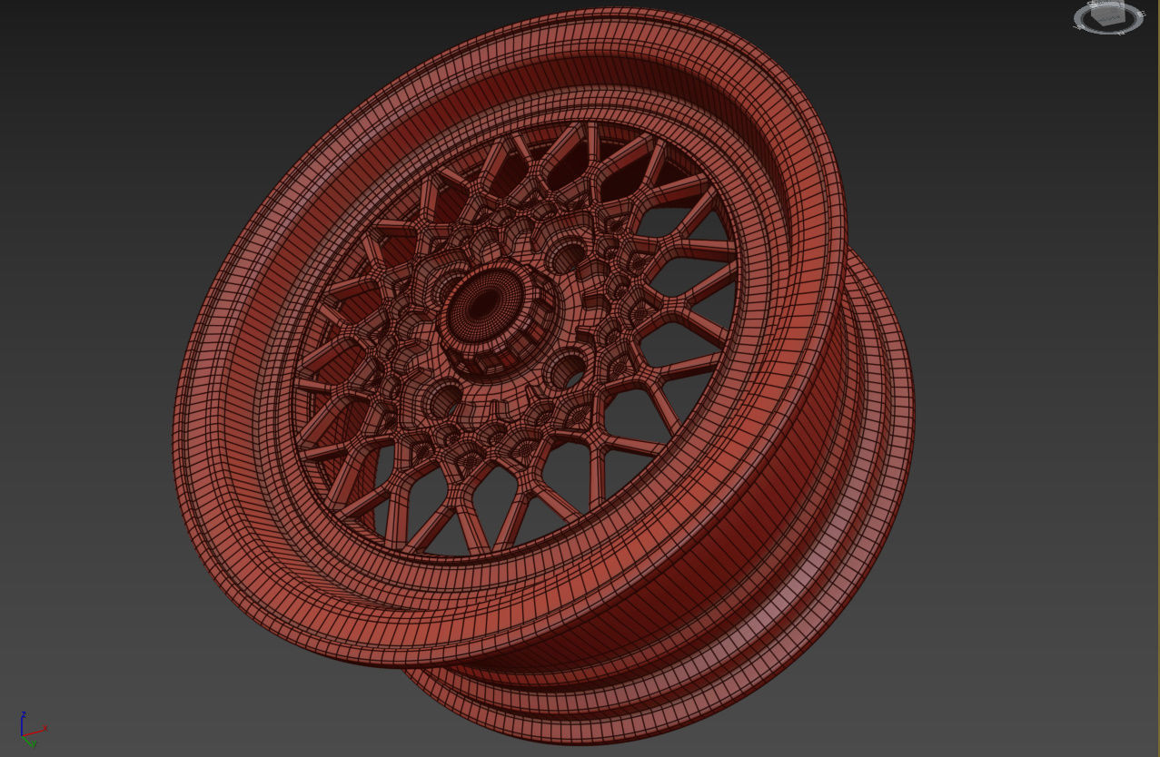 BBS Mahle Custom Wheel 3D model_23