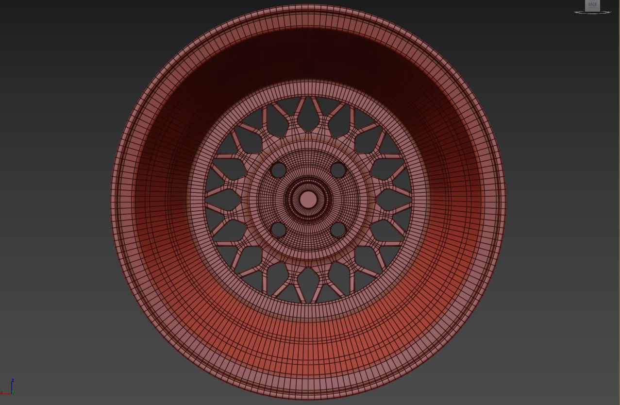 BBS Mahle Custom Wheel 3D model_39