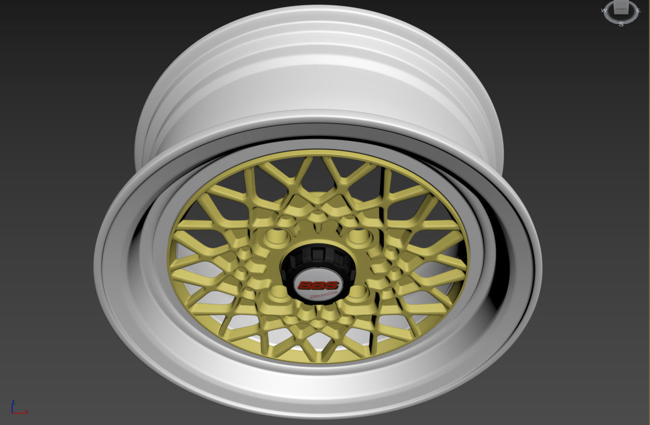 BBS Mahle Custom Wheel 3D model_17