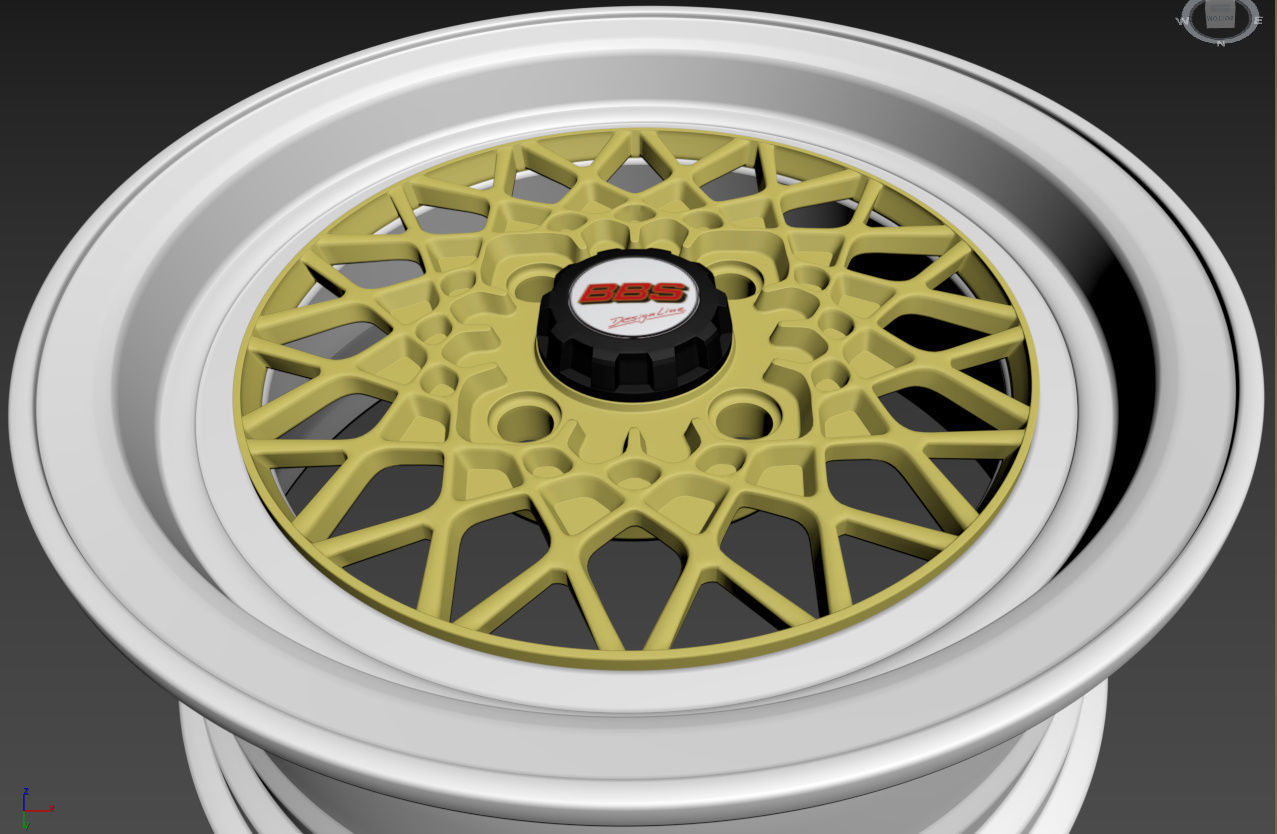 BBS Mahle Custom Wheel 3D model_25