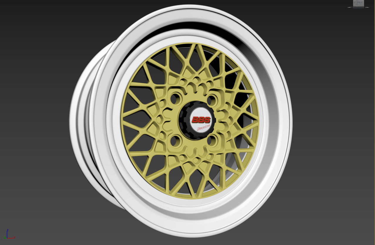 BBS Mahle Custom Wheel 3D model_9