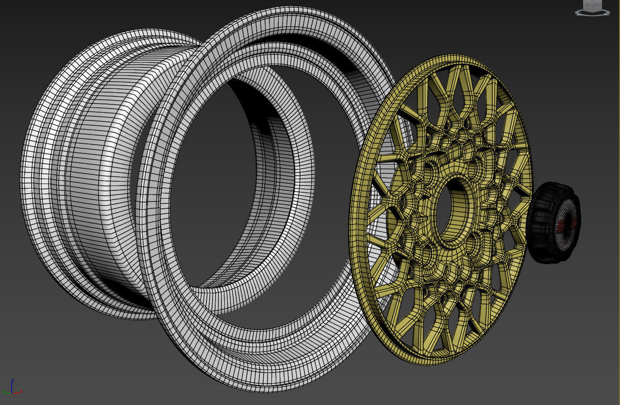 BBS Mahle Custom Wheel 3D model_42